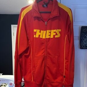 Team Apparel Red and Yellow Chiefs Jacket